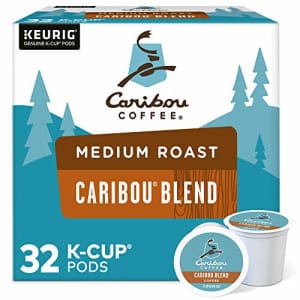 Caribou Coffee Caribou Blend, Single-Serve Keurig K-Cup Pods, Medium Roast Coffee, 32 Count for $32