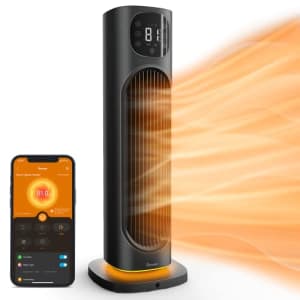 Govee Space Heater for Indoor Use, Smart Electric Ceramic Heater with Thermostat, 1500W WiFi Space for $119