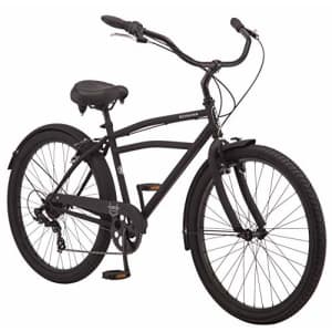 Schwinn Huron Adult Beach Cruiser Bike, 26-Inch Wheels, 18-Inch Steel Frame, 7-Speed Twist for $389