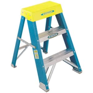 Werner 6002 6000 Step Ladder, 250 Lb, 3 in, 3-1/8 in Front X 1-3/4 in Rear, 2-Foot for $85