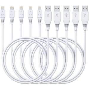 Ailawuu 6-Foot Lightning Charger Cable 5-Pack from $6 Ailawuu 6-Foot Lightning Charger Cable 5-Pack from $6