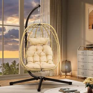 Yitahome Hanging Egg Chair for $144 Yitahome Hanging Egg Chair for $144