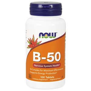 Now Foods NOW Supplements, Vitamin B-50 mg, Energy Production*, Nervous System Health*, 100 Tablets for $16