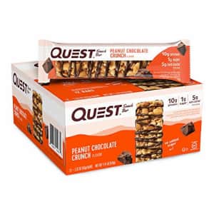 Quest Nutrition Peanut Chocolate Crunch Snack Bar, High Protein, Low Carb, Gluten Free, Keto for $30