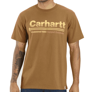 Carhartt Men's Relaxed Fit Heavyweight Outdoors Graphic T-Shirt for $12