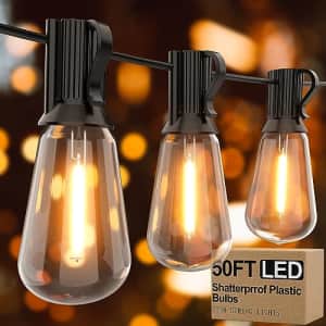 Apesaipu 50-Foot Outdoor String Lights for $34
