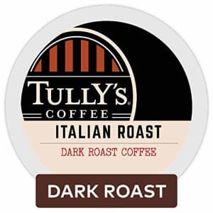 Tully's Coffee Italian Roast, Single-Serve Keurig K-Cup Pods, Dark Roast Coffee, 72 Count for $52