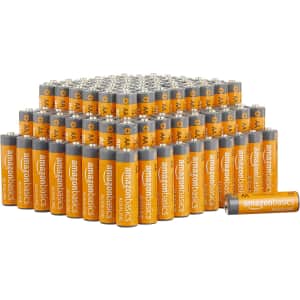 Amazon Basics AA Alkaline High-Performance Batteries 100-Pack for $96