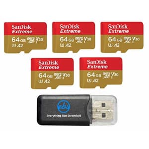SanDisk Micro Extreme 64GB Memory Card (Five Pack) for DJI Air 2S Drone (SDSQXAH-064G-GN6MN) Bundle for $54 SanDisk Micro Extreme 64GB Memory Card (Five Pack) for DJI Air 2S Drone (SDSQXAH-064G-GN6MN) Bundle for $54