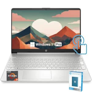 HP Essential 15.6'' Touchscreen Laptop, AMD Ryzen 3 3250U Processor, 8GB RAM, 256GB SSD, HD for $469