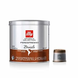 Illy Caffe Arabica Selection Brazil Iperespresso Coffee Capsules 21 Count (Pack of 1) for $20 Illy Caffe Arabica Selection Brazil Iperespresso Coffee Capsules 21 Count (Pack of 1) for $20