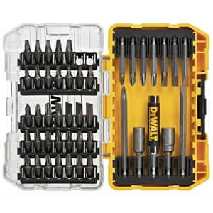 DeWalt 45-Piece Screwdriver Bit Set with Tough Case for $13 DeWalt 45-Piece Screwdriver Bit Set with Tough Case for $13