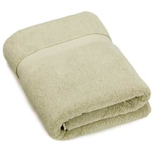 Amazon Brand Pinzon Heavyweight Luxury Cotton Bath Towel - 56 x 30 Inch, Sage for $19