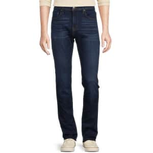Cremieux Men's Premium Denim Straight Fit Stretch Blue Jeans for $28