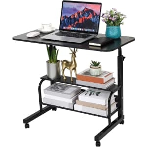 Adjustable Computer Desk with Wheels for $100
