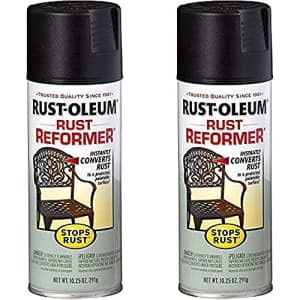 Rust-Oleum 215215 Stops Rust Rust Reformer Rust Reformer 10.25-Ounce Spray-Color Black (Pack of 2) for $17