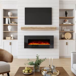 Symple Stuff Borgey 50'' Electric Fireplace for $113