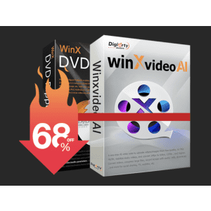 WinXVideo AI + WinX DVD Ripper Lifetime License: Up to 68% off WinXVideo AI + WinX DVD Ripper Lifetime License: Up to 68% off