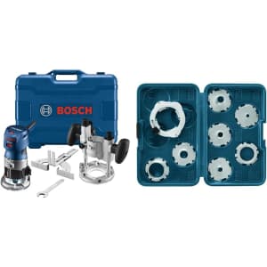 Bosch Colt 1.25HP Palm Router Combination Kit for $185