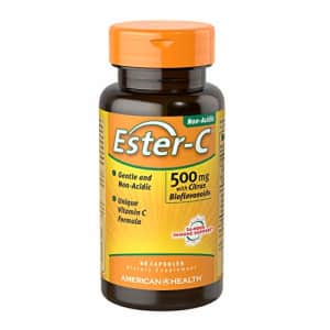 American Health Ester-C with Citrus Bioflavonoids Capsules 500 mg - Gentle On Stomach, Non-Acidic for $11