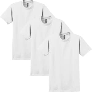 Gildan Men's Ultra Cotton T-Shirt 3-Pack for $10