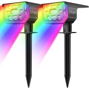 Litlisfly Solar Color-Changing 50-LED Outdoor Landscape Lights for $12 Litlisfly Solar Color-Changing 50-LED Outdoor Landscape Lights for $12