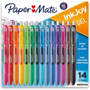 Paper Mate Medium Point InkJoy Gel Pens 14-Count for $13