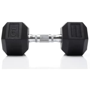 Tru Grit Fitness Rubber Hex Dumbbell from $8
