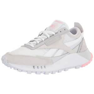 Reebok Women's Classic Legacy Sneaker, white/true grey/pure grey 6.5 medium US for $59