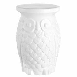 JONATHAN Y TBL1023A Groovy Owl 17.5" Ceramic Garden Stool Transitional, Traditional, Cottage, for $74