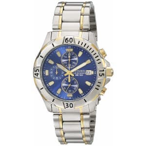 Citizen Men's Chronograph Two Tone Stainless Steel Watch for $78
