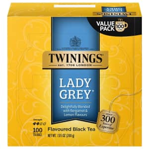 Twinings Lady Grey 100-Count Black Tea for $8