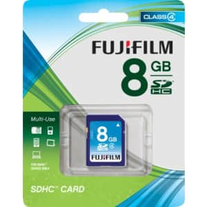 Fujifilm 8 GB SDHC Class 4 Flash Memory Card for $9