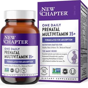 New Chapter Prenatal Vitamins, One Daily Prenatal Multivitamin Age 35+ with Methylfolate + Choline for $56