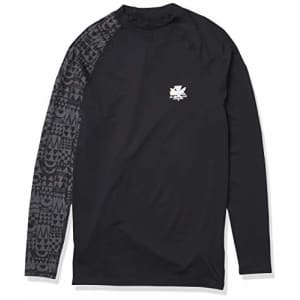 Quiksilver Men's MA Kai Long Sleeve Rashguard UPF 50+, Black, S for $38
