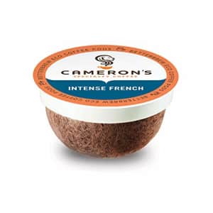 Cameron's Coffee Single Serve Pods, Intense French, 18 Count (Pack of 1) for $33
