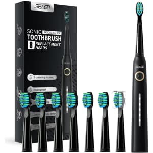 Seago Dual Sonic Electric Toothbrush Kit for $15
