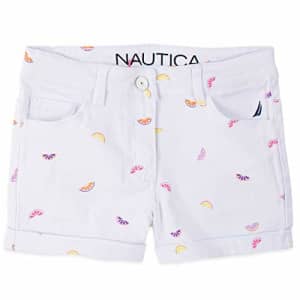 Nautica Girls' Printed Shorts, Citrus White, 5 for $12 Nautica Girls' Printed Shorts, Citrus White, 5 for $12
