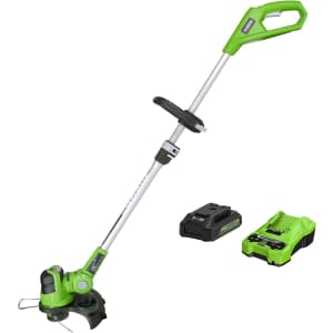Greenworks 12" 24V Cordless String Trimmer/Edger for $55 Greenworks 12" 24V Cordless String Trimmer/Edger for $55