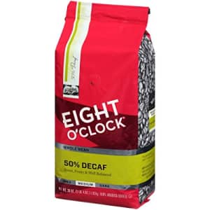 Eight O'Clock Coffee Eight O'Clock Whole Bean Coffee, 50% Decaf, 36 Ounce for $64