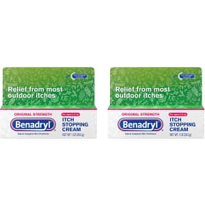 Benadryl Original Strength Itch Stopping Cream 1-oz. Tube 2-Pack for $14
