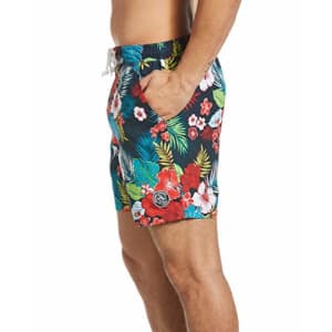 Original Penguin Men's Printed Elastic Waist Volley Swim Short, Dark Sapphire Hawaiian, Large for $38 Original Penguin Men's Printed Elastic Waist Volley Swim Short, Dark Sapphire Hawaiian, Large for $38