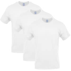 Gildan Men's Crew T-Shirt 3-Pack for $10