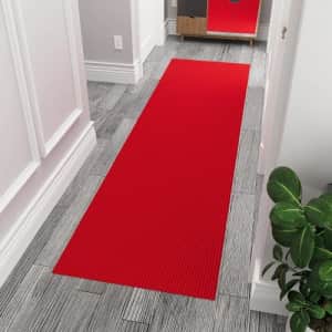 Ottomanson Solid Design Non-Slip Rubberback 2x6 Indoor/Outdoor Runner Rug for Hallway, Kitchen, for $12 Ottomanson Solid Design Non-Slip Rubberback 2x6 Indoor/Outdoor Runner Rug for Hallway, Kitchen, for $12