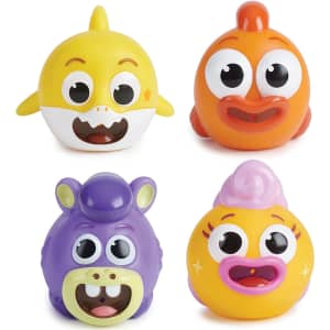 WowWee Baby Shark Bath Squirt Toy 4-Pack for $7