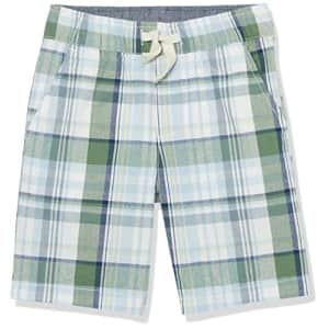 Nautica boys Drawstring Pull-on Casual Shorts, Dark Ivy Plaid, 18-20 US for $14