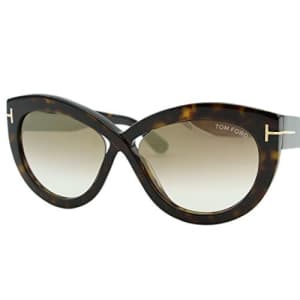Tom Ford FT0577 52G Dark Havana Diane Butterfly Sunglasses Lens Category 2 Lens for $189