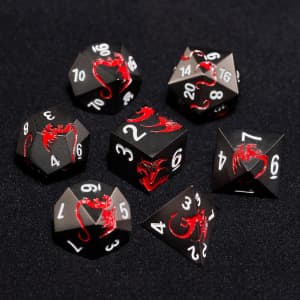 Dragon 7-Piece Metal Dice Set w/ Magnetic Box for $19 Dragon 7-Piece Metal Dice Set w/ Magnetic Box for $19