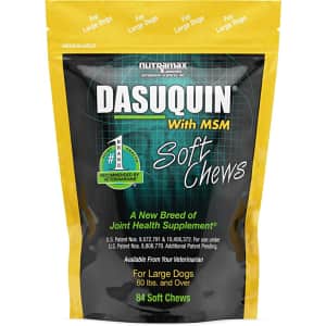 Nutramax Dasuquin with MSM Joint Health Supplement for Large Dogs 84-Pack for $45