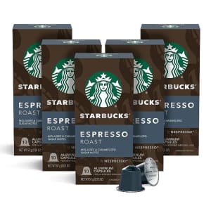 Starbucks by Nespresso Dark Roast Espresso 50-Pack for $24 w/ Sub & Save